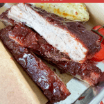 Pin graphic for Oven Baked BBQ Ribs.