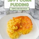 Version 2 pin of Jiffy Corn Pudding.