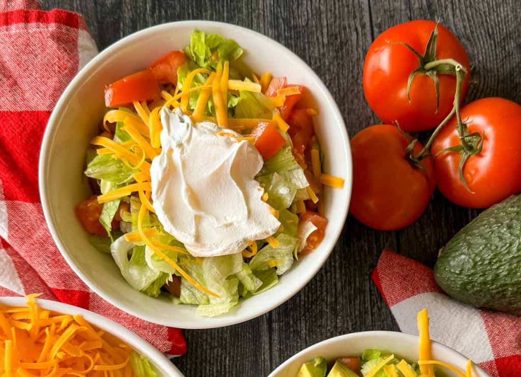 Burrito Bowl close up. 