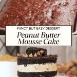 Version 2 pin for Peanut Butter Mousse Cake.