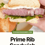 Pin for Prime Rib Sandwich.