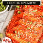 Pin for 3 Cheese Manicotti.