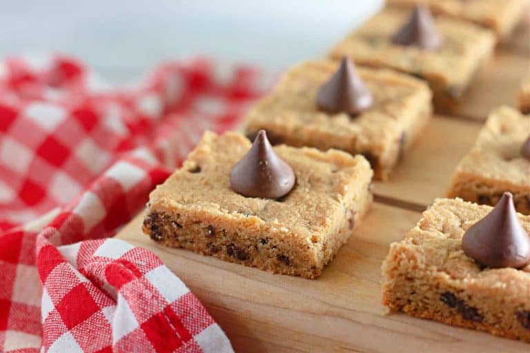 Peanut Butter Blossom Bars.