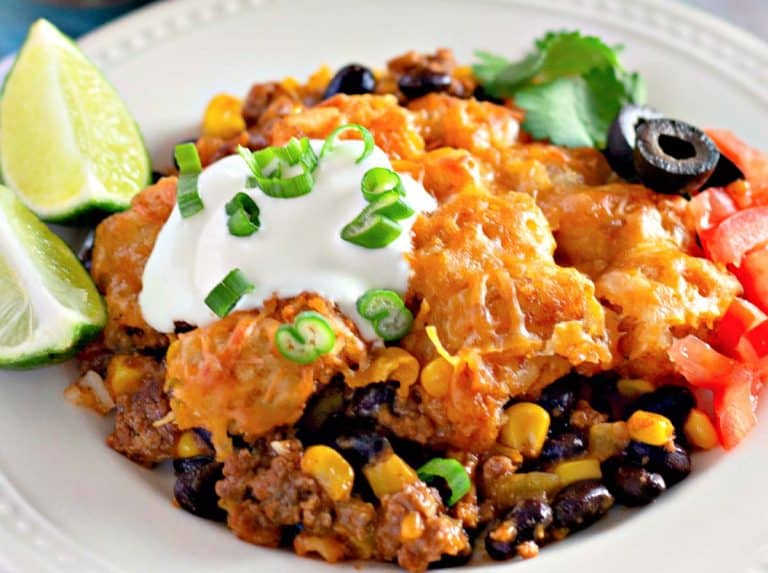 Tater tot taco casserole.