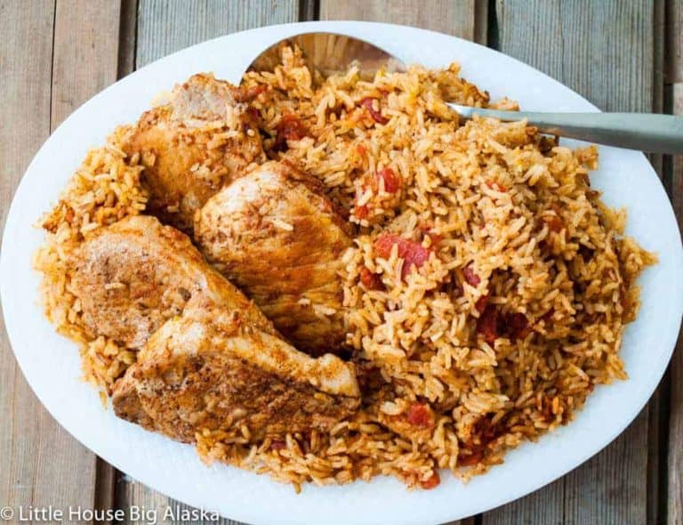Instant Pot Spanish Rice with Pork Chops.