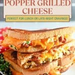 Pin for Jalapeño Popper Grilled Cheese.