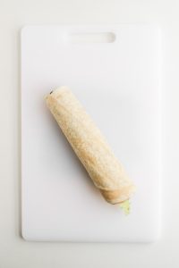 Rolled tortilla.