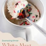 Pin for White Mug Cake Mix.