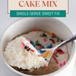 Pin for White Mug Cake Mix.