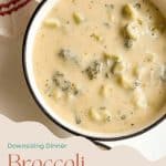Pin for broccoli cheese soup.