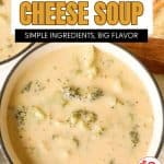 Pin for broccoli cheese soup.