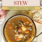 Pin for Ground Beef Stew.