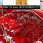 Pin for small batch whole cranberry sauce.